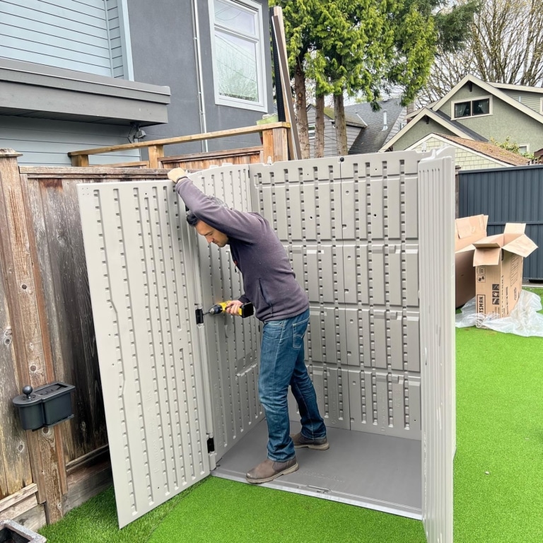 Shed Installation in Vancouver