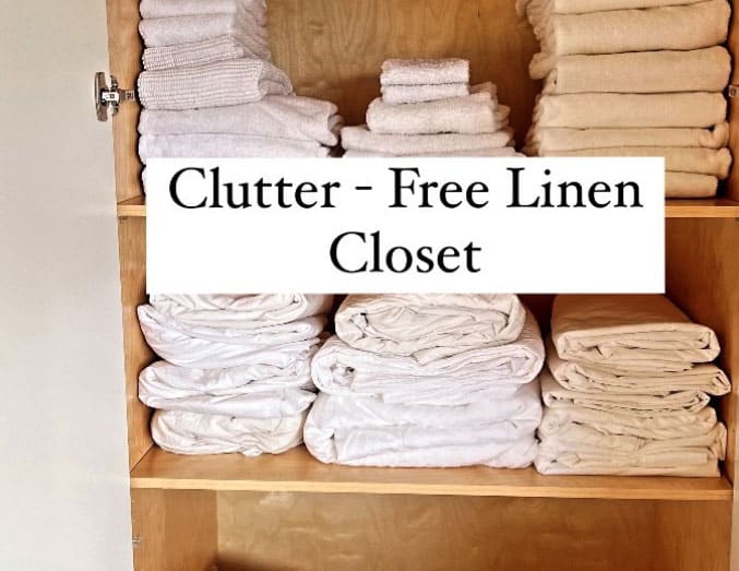 Linen closet organization