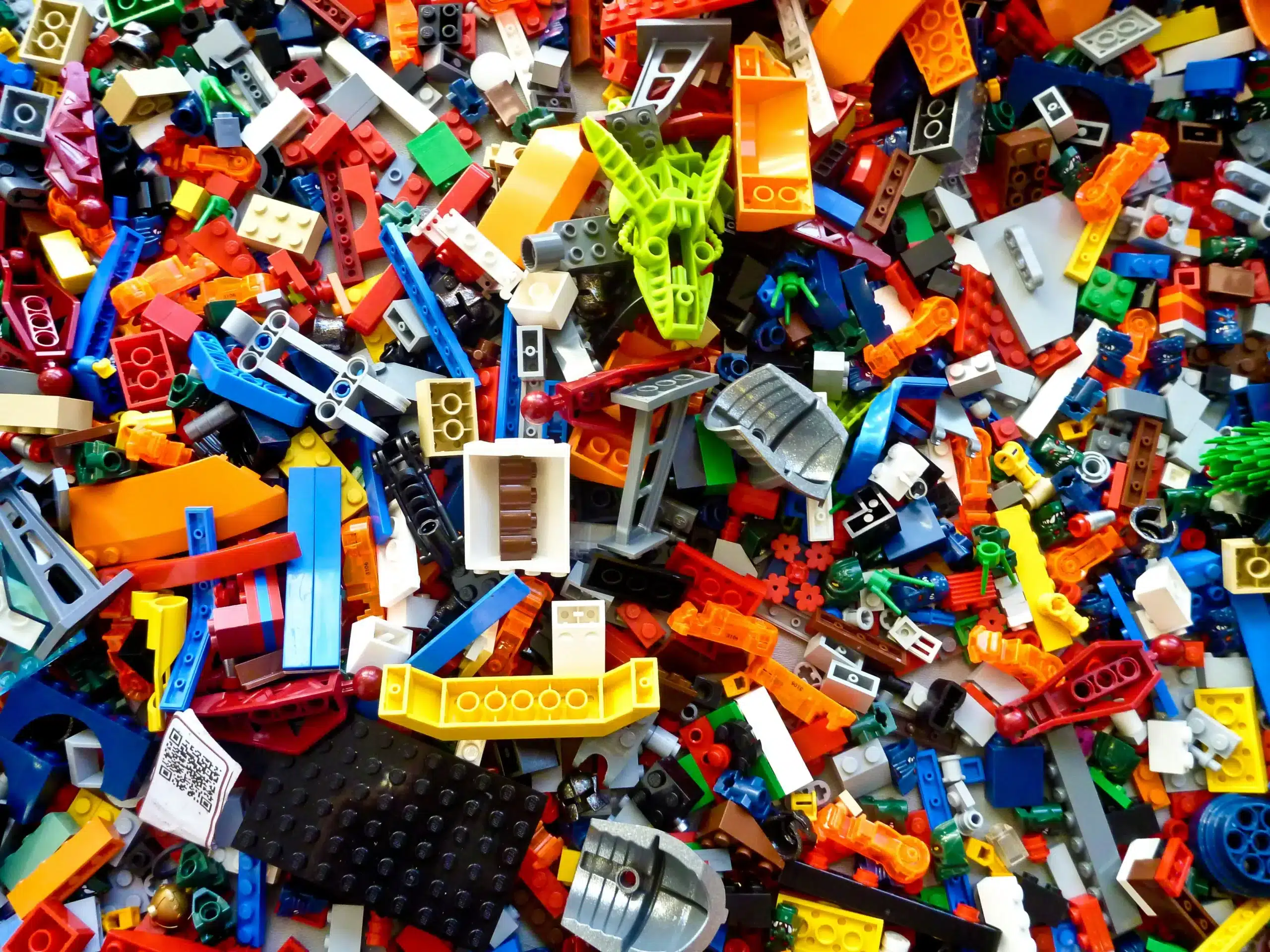 a pile of colorful lego blocks - Illustration for toy organization article