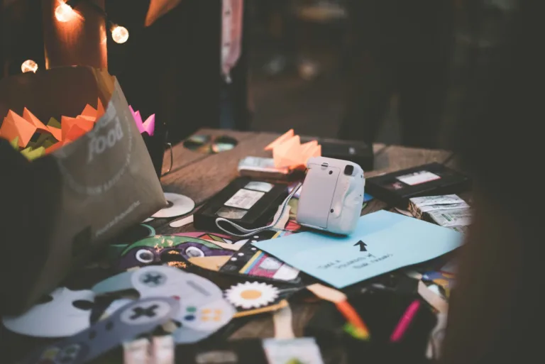 Desk clutter as illustration for home decluttering services