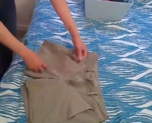 how-to-fold-shorts-shirts